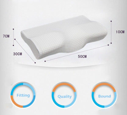 Orthopedic Memory Foam Neck Pillow — Cervical Support for Pain-Free Sleep